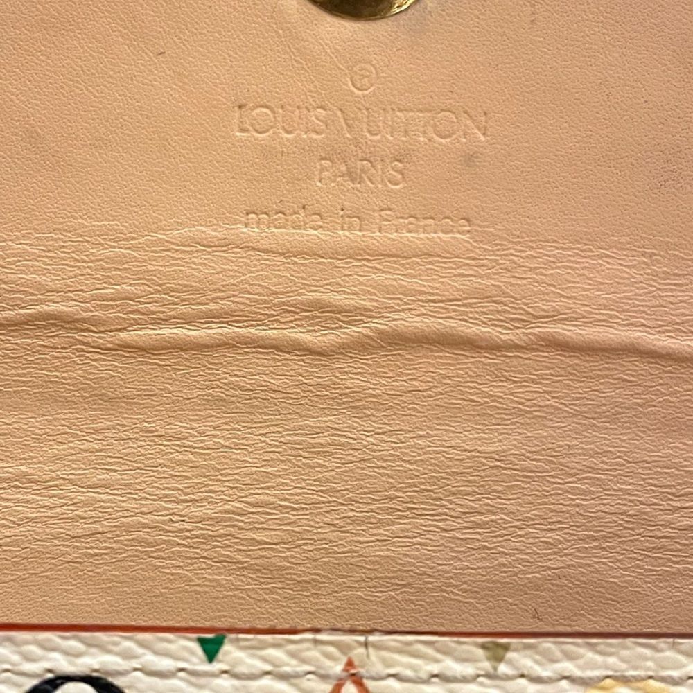 LOUIS VUITTON Paris Vintage Monogram Multicolor Sarah Wallet (White) - Picture 4 of 13